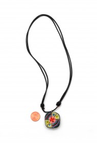 Ceramic Pinwheel Pendant